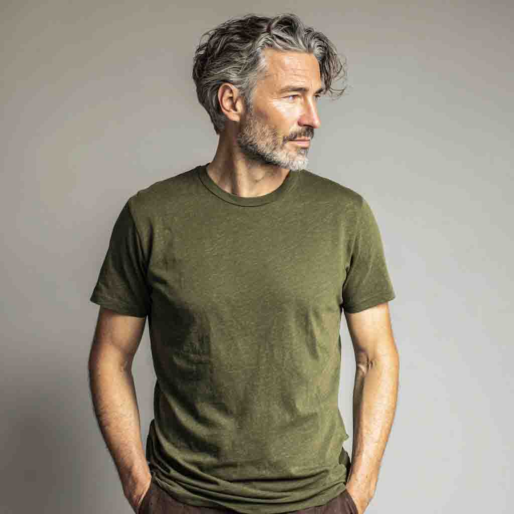 Camiseta Básica Verde Militar